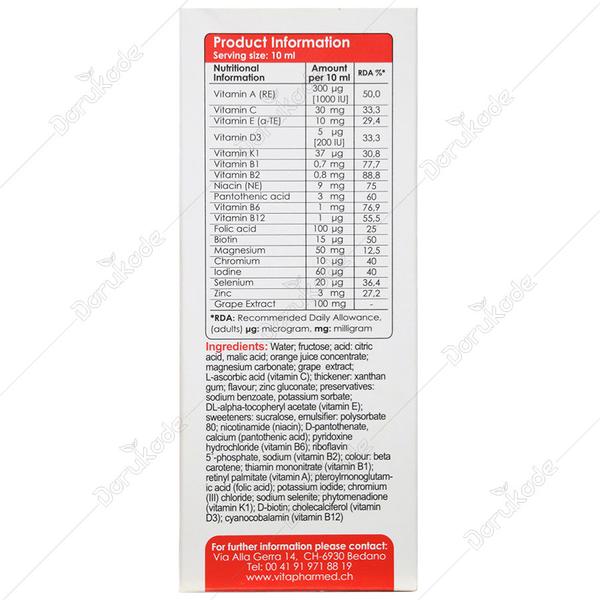 لیکوئید مولتی ویتامین ویواکیدز