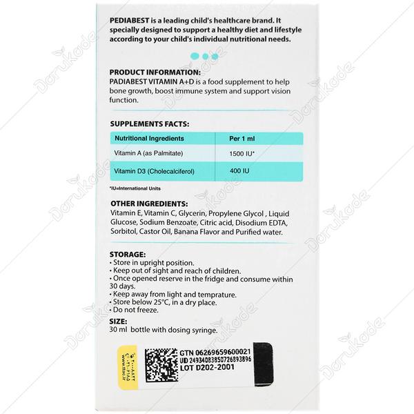 ویتامین آ د پدیابست